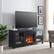 Alt View Zoom 1. Camden&Wells - Quincy Log Fireplace TV Stand for Most TVs up to 65" - Black Grain.