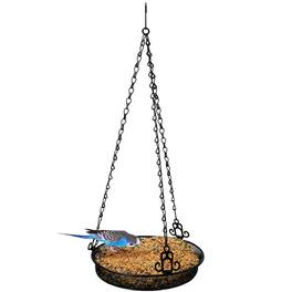 Sorbus - Bird Feeder Hanging Tray, Seed Tray for Bird Feeders, Great for Attracting Birds Outdoors, Backyard, Garden - Black