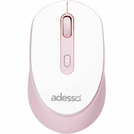 Adesso - iMouse A30P Wireless Mouse with AI CoPilot Shortcut Button - Optical - Wireless - 30 ft - Radio Frequency - Wireless - Pink