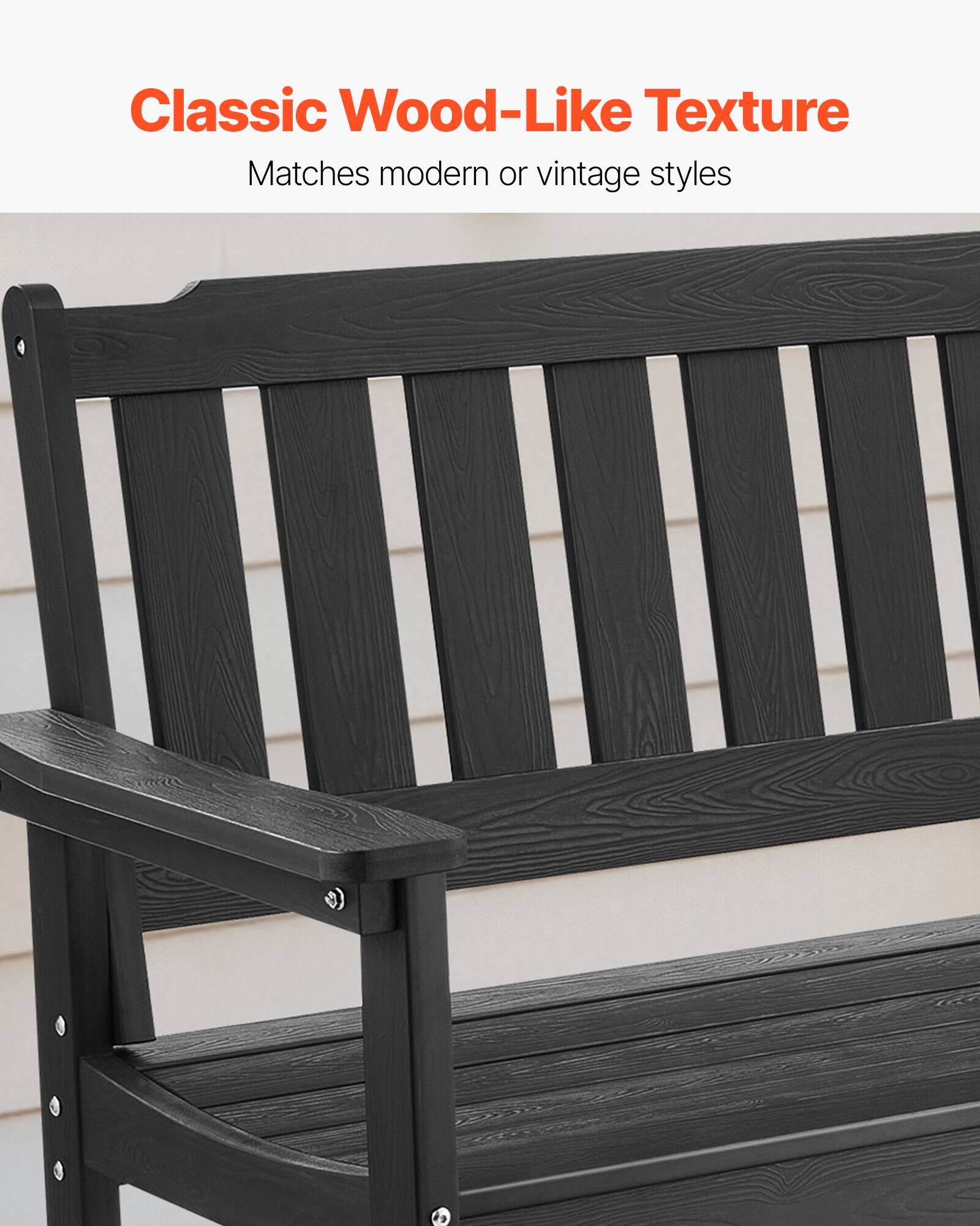 Classic Wood-Like Texture  
Matches modern or vintage styles