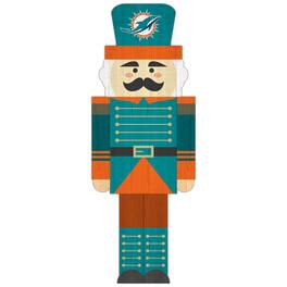 Fan Creations - Miami Dolphins 31'' Nutcracker Leaner - Multicolor