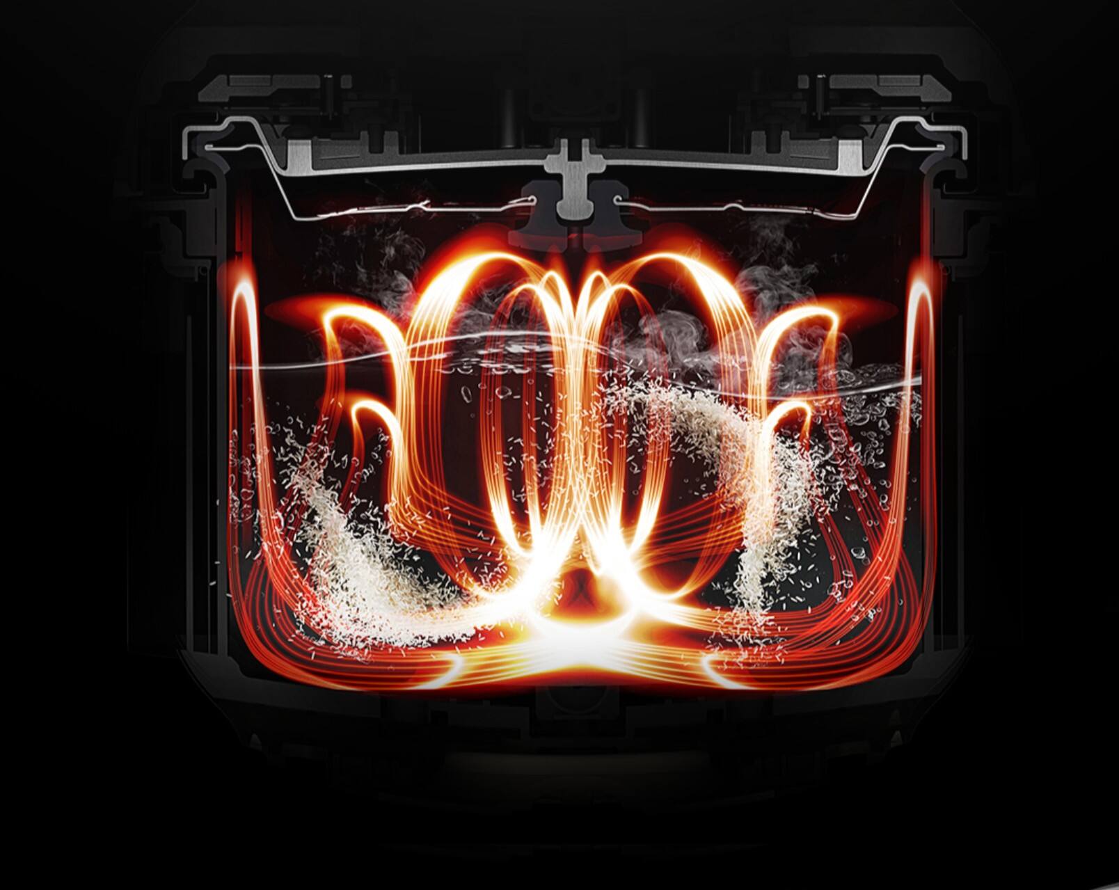 Alt View 4. cuchen - CUCHEN 2.1 Ultra High-Pressure Induction Heating Rice Cooker 6 Cup (Uncooked) | Full Stainless Power Lock System - WHITE.