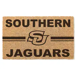 Jardine - Southern University Jaguars 18" x 30" Team Logo Doormat - Brown