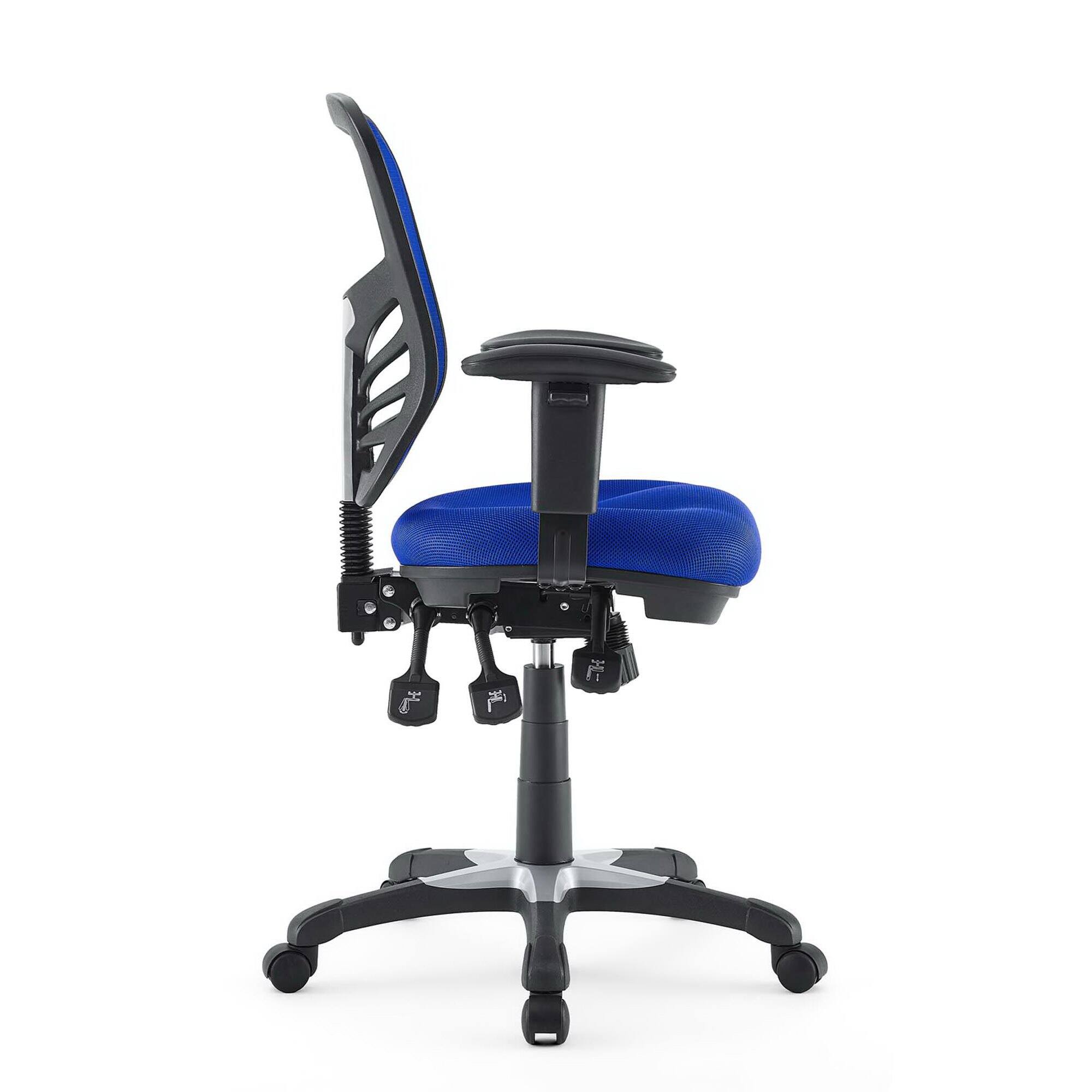 Alt View 2. Modway - Articulate Mesh Office Chair by Modway - Blue.