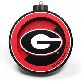 YouTheFan - Georgia Bulldogs 3D Logo Series Ornament - Multicolor
