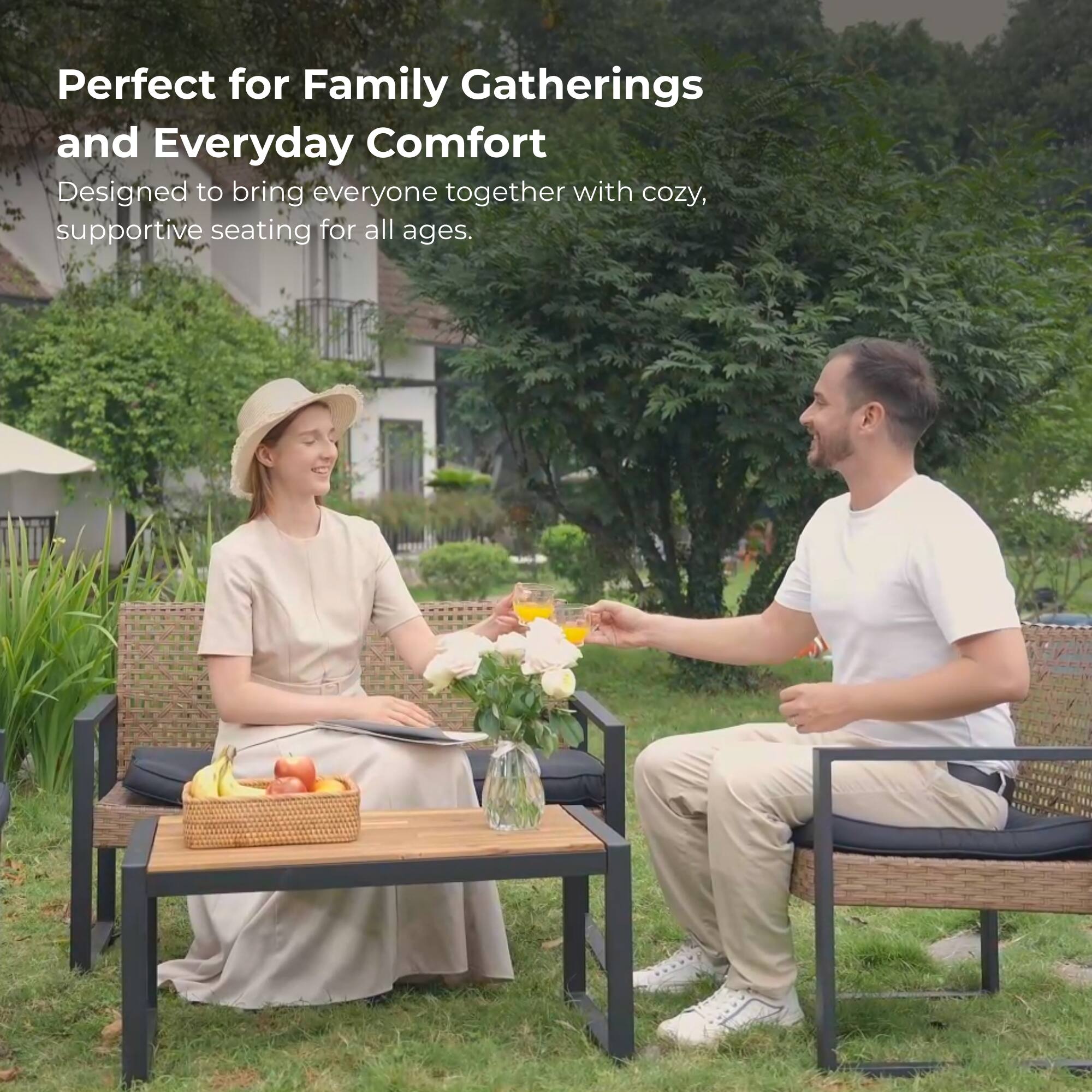 Perfect for Family Gatherings and Everyday Comfort  
Designed to bring everyone together with cozy, supportive seating for all ages.