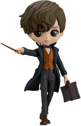 PopMarket - BanPresto - Fantastic Beasts - Q Posket - Newt Scamander II (Version B) Statue - Collectibles - Multicolor