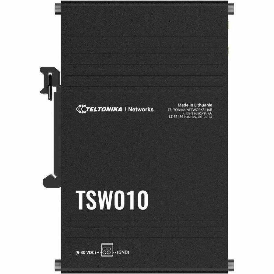 TELTONIKA | Networks  
Made in Lithuania  
TELTONIKA NETWORKS UAB  
K. Barausko st. 66  
LT-51436 Kaunas, Lithuania  

TSW010  
(9-30 VDC)  
O (GND)