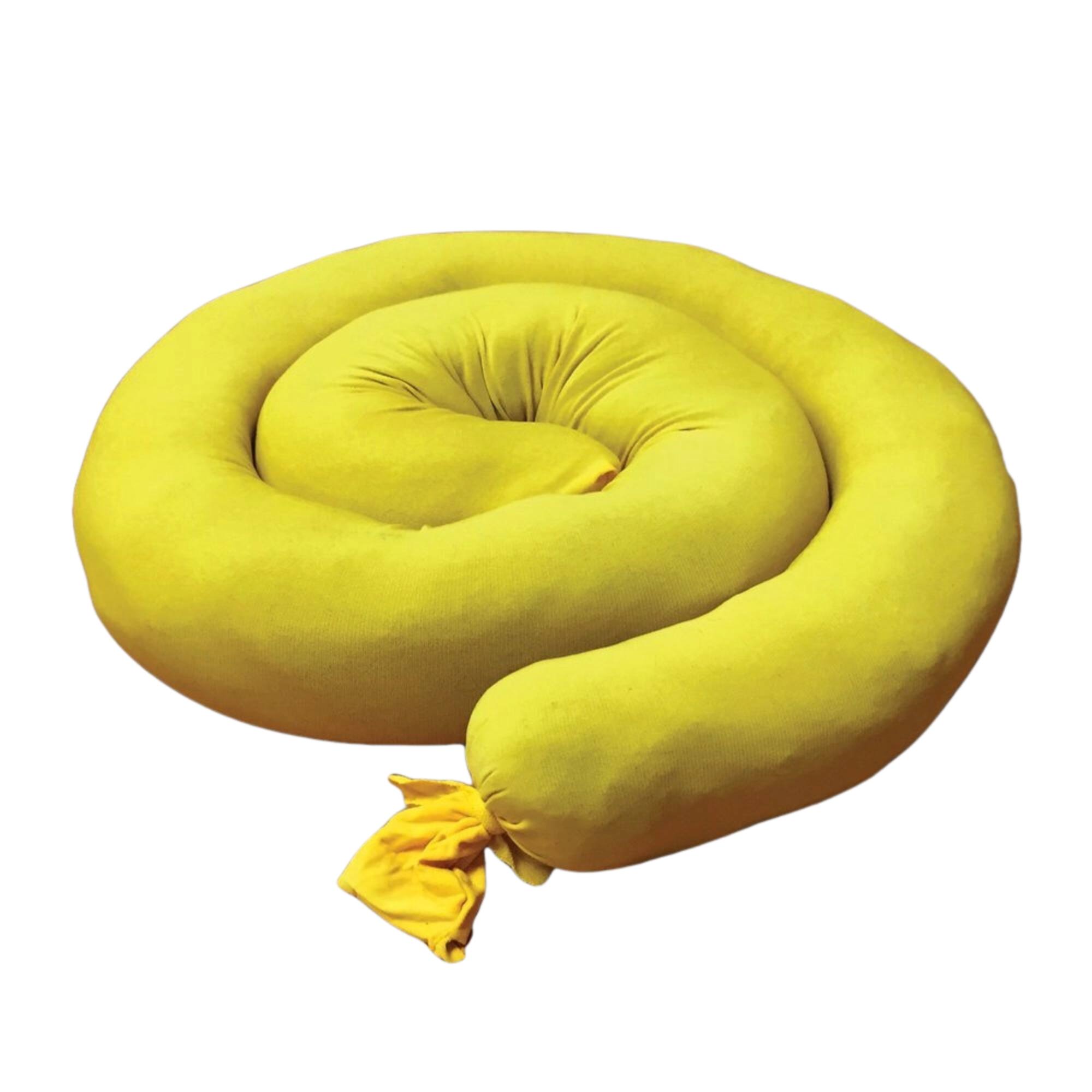 Alt View 1. SpillFix - SpillFix Ultra Absorbent Boom Sock 10FT 3 Pack, Coconut Coir Universal Spill Absorbent for Industrial & Garage Cleanup - Yellow.