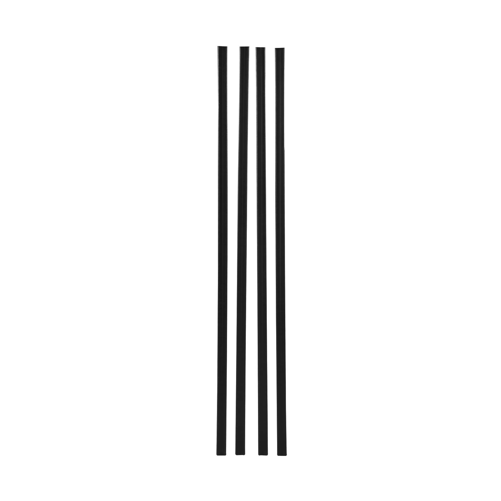 Alt View 5. VEVOR - Bottom Locking Privacy Slats, Double-Wall Vertical Bottom-Locking Slats for Chain-Link Fence - Black.