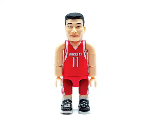 Front. NBA - Houston Rockets NBA SMITI 3 Inch Mini Figure | Yao Ming - Red/White.