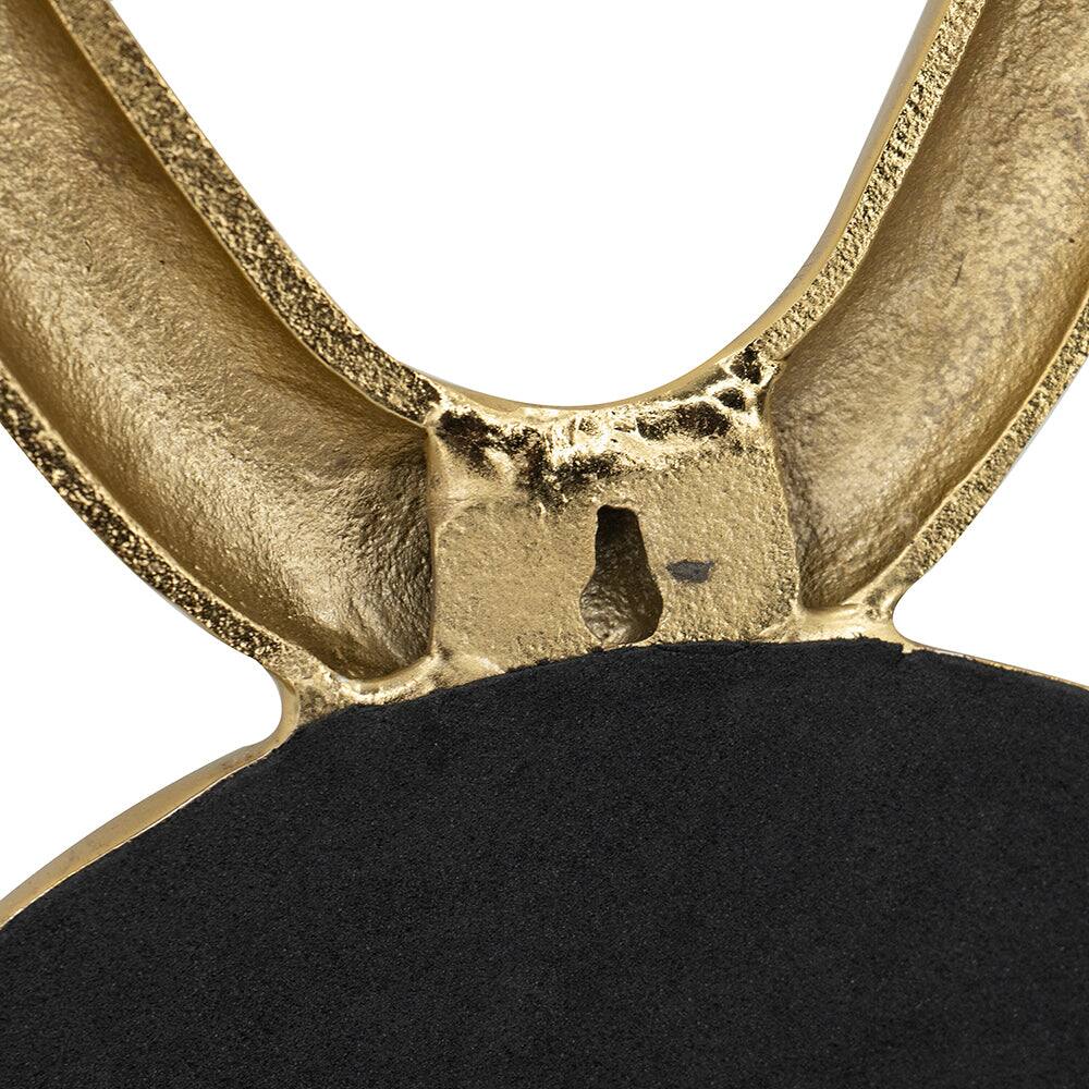 Alt View 5. BreeBe - 12.5' x 16' Modern Gold Round Mirror with Aluminum Frame, Wall Decor for Entryway Living Room Hallway - Gold.