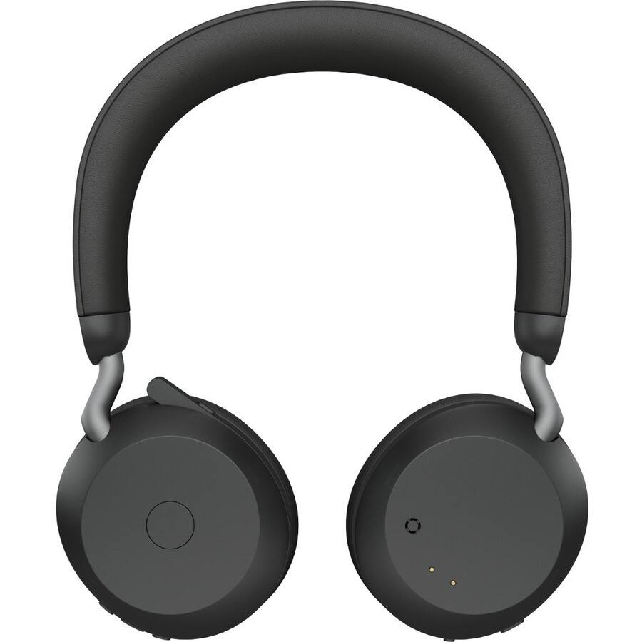 Alt View 8. Jabra - Jabra Evolve2 75 Wireless On-ear Stereo Headset - USB-C - Unified Communication - Black - Binaural - Ear-cup - 3000 cm - Blue.