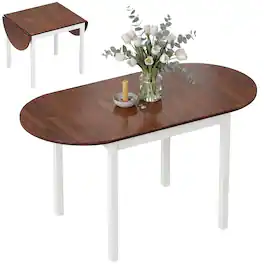 Homcom - Wood Kitchen Table - Brown