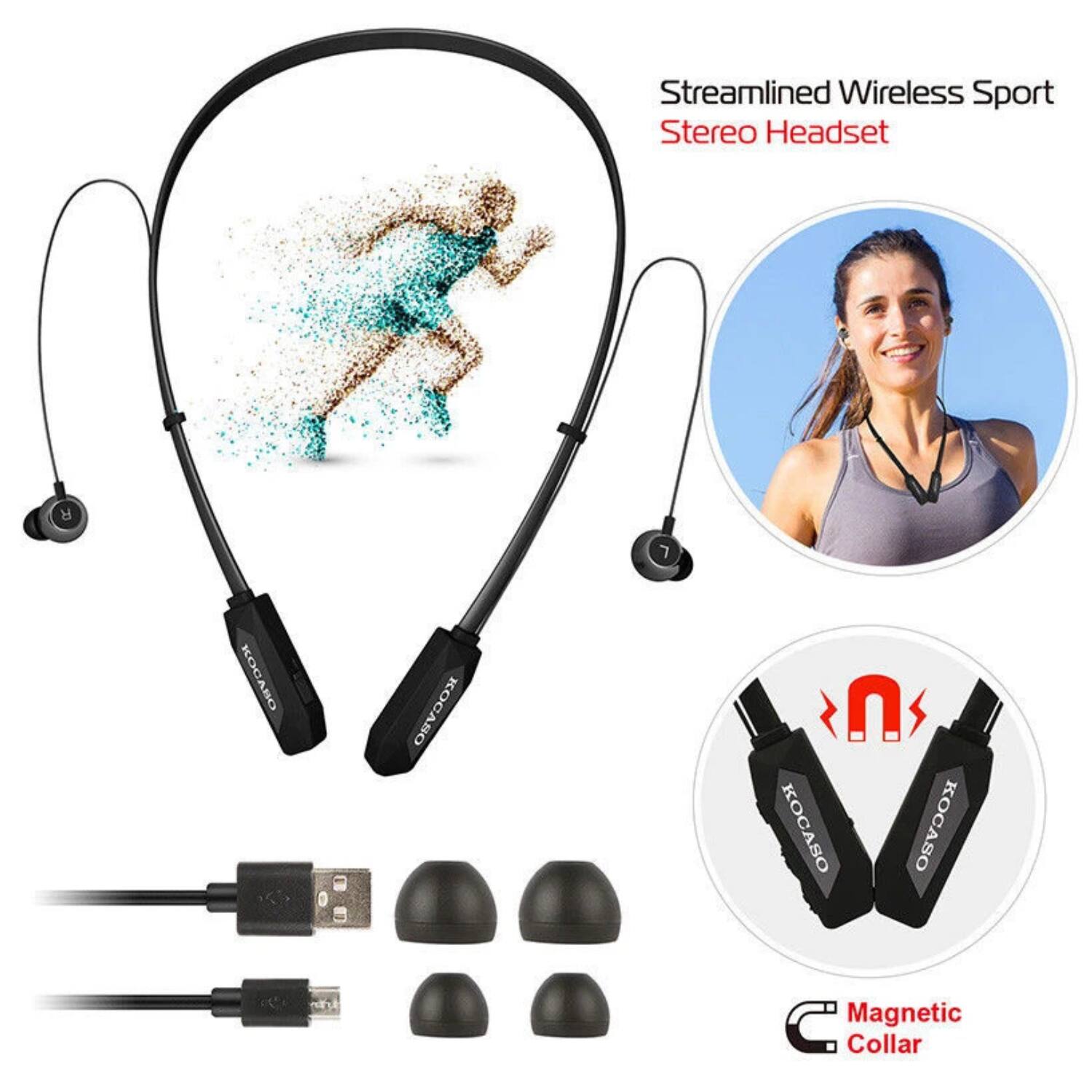 Streamlined Wireless Sport Stereo Headset

Magnetic Collar