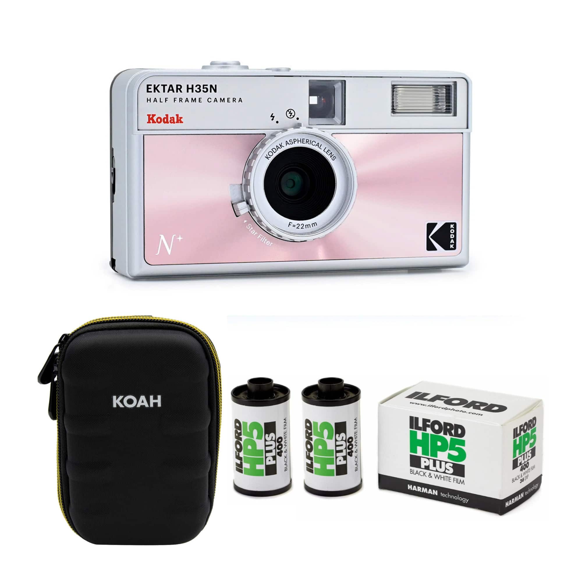 Kodak Ektar H35N 35mm Glazed Pink Half Frame Film Camera