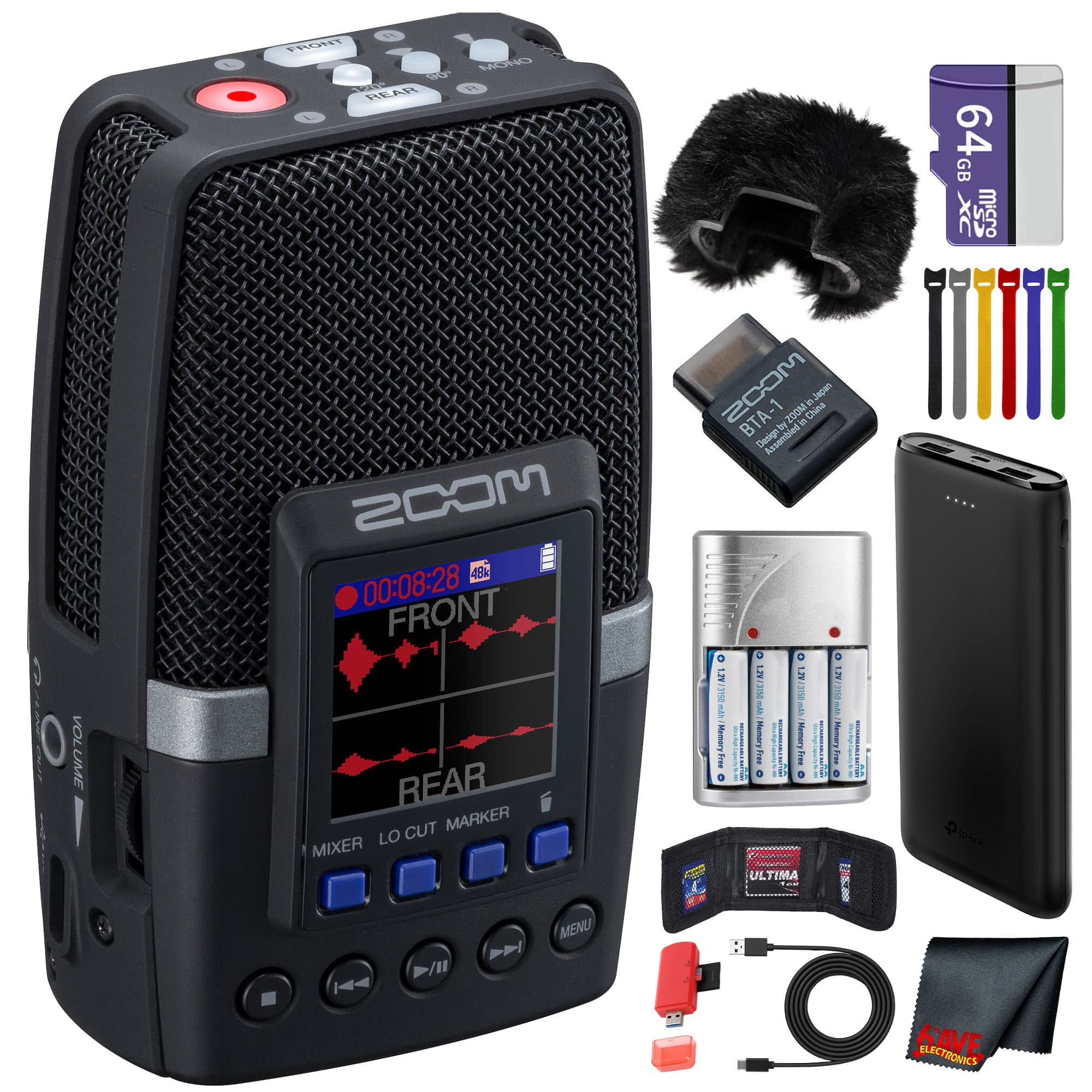Zoom - H2essential Multi-Mic 32-Bit Float Recorder + BT Adapter Kit
