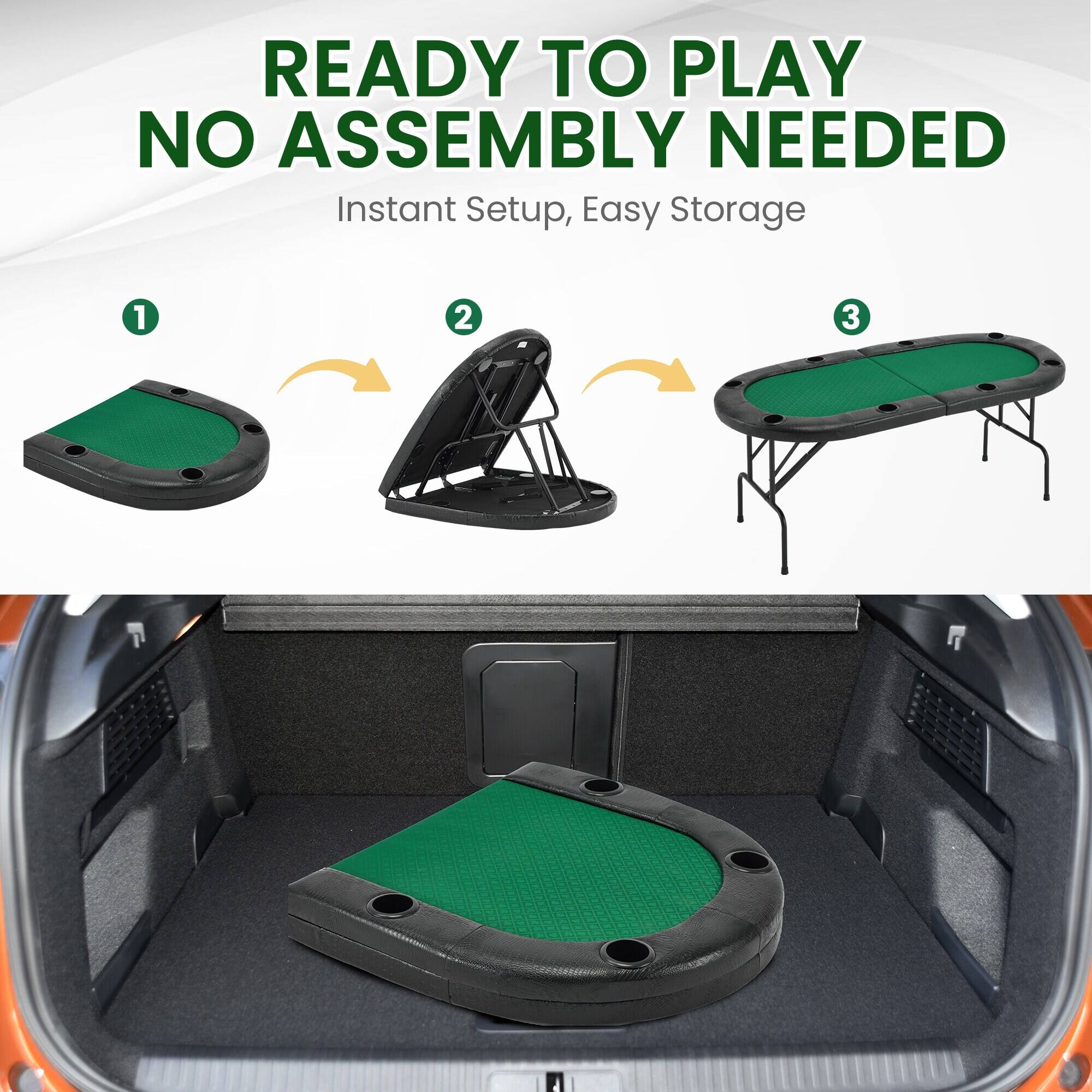 READY TO PLAY  
NO ASSEMBLY NEEDED  

Instant Setup, Easy Storage  

1  
2  
3