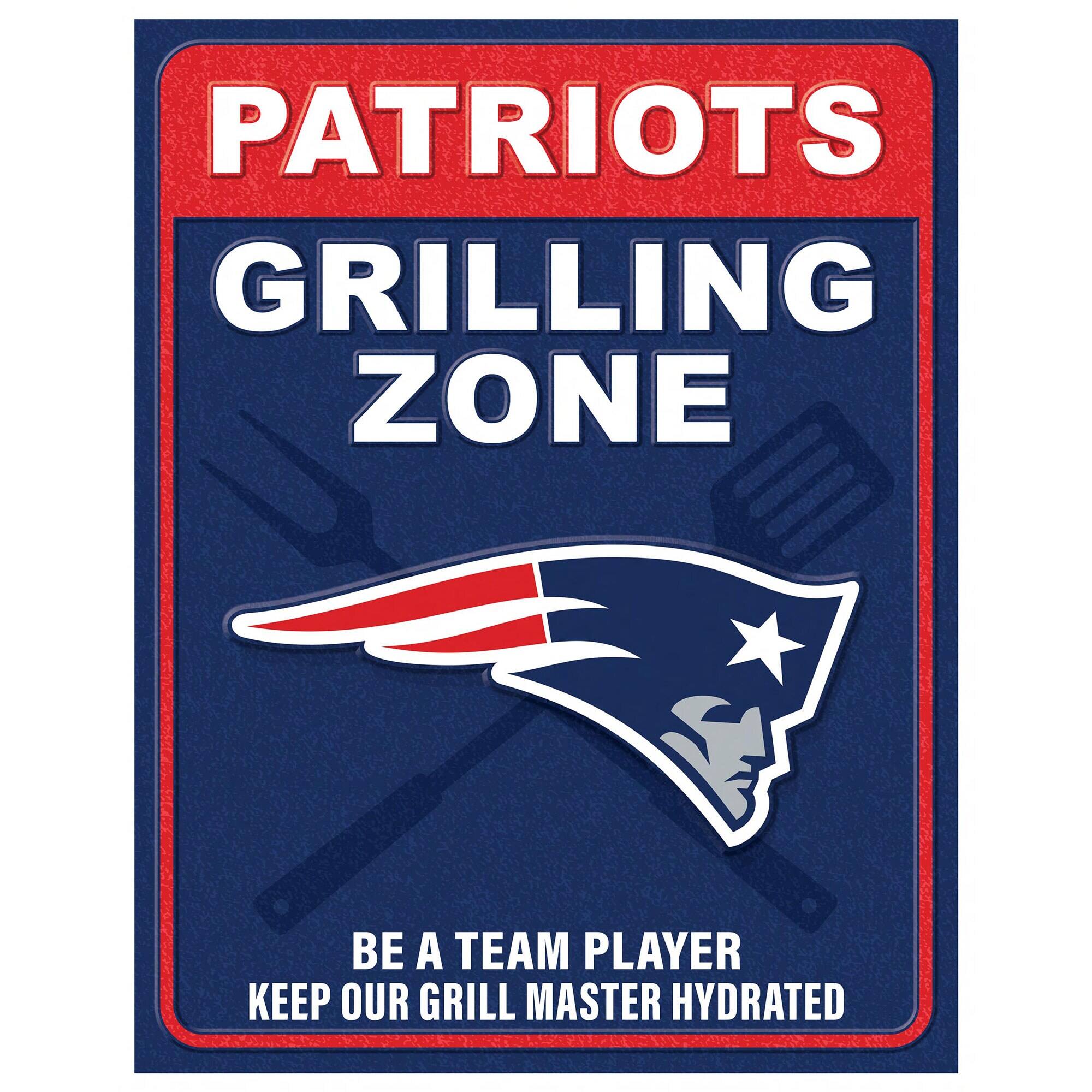 13" x 20" Grill Zone Metal Sign