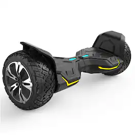 MIHOVER - 8.5" All-Terrain Hoverboard for Kids & Adults, 350W×2 Dual Motors, UL2272, 10MPH, Bluetooth, LED Lights, 265LB - Black