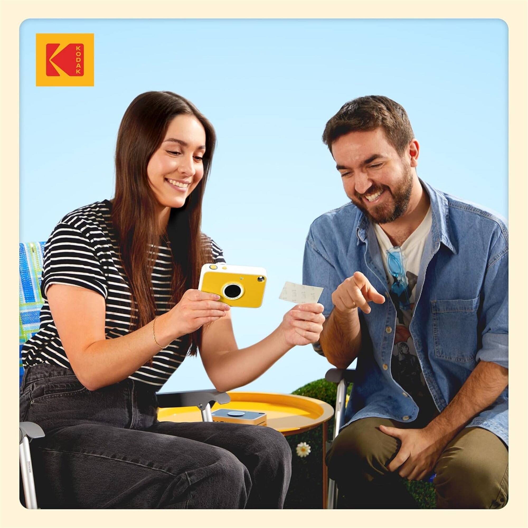 Alt View 7. Kodak - KODAK Printomatic+ Instant Print Camera 10MP, RGB LED, Zink Photo Prints - Yellow.