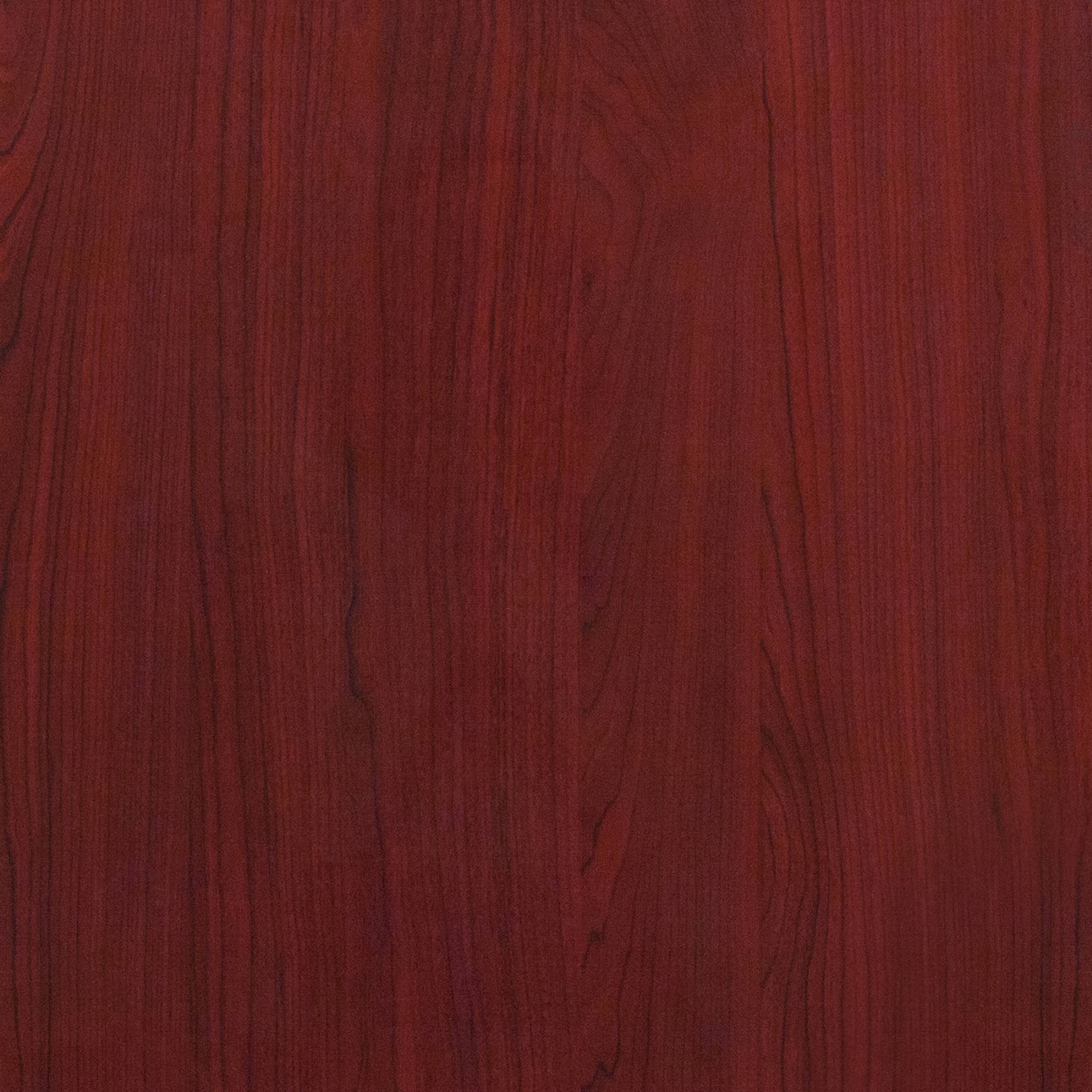 Alt View 2. Emma + Oliver - 24"x30" High-Gloss Resin Table Top with 2" Thick Drop-Lip - Mahogany.