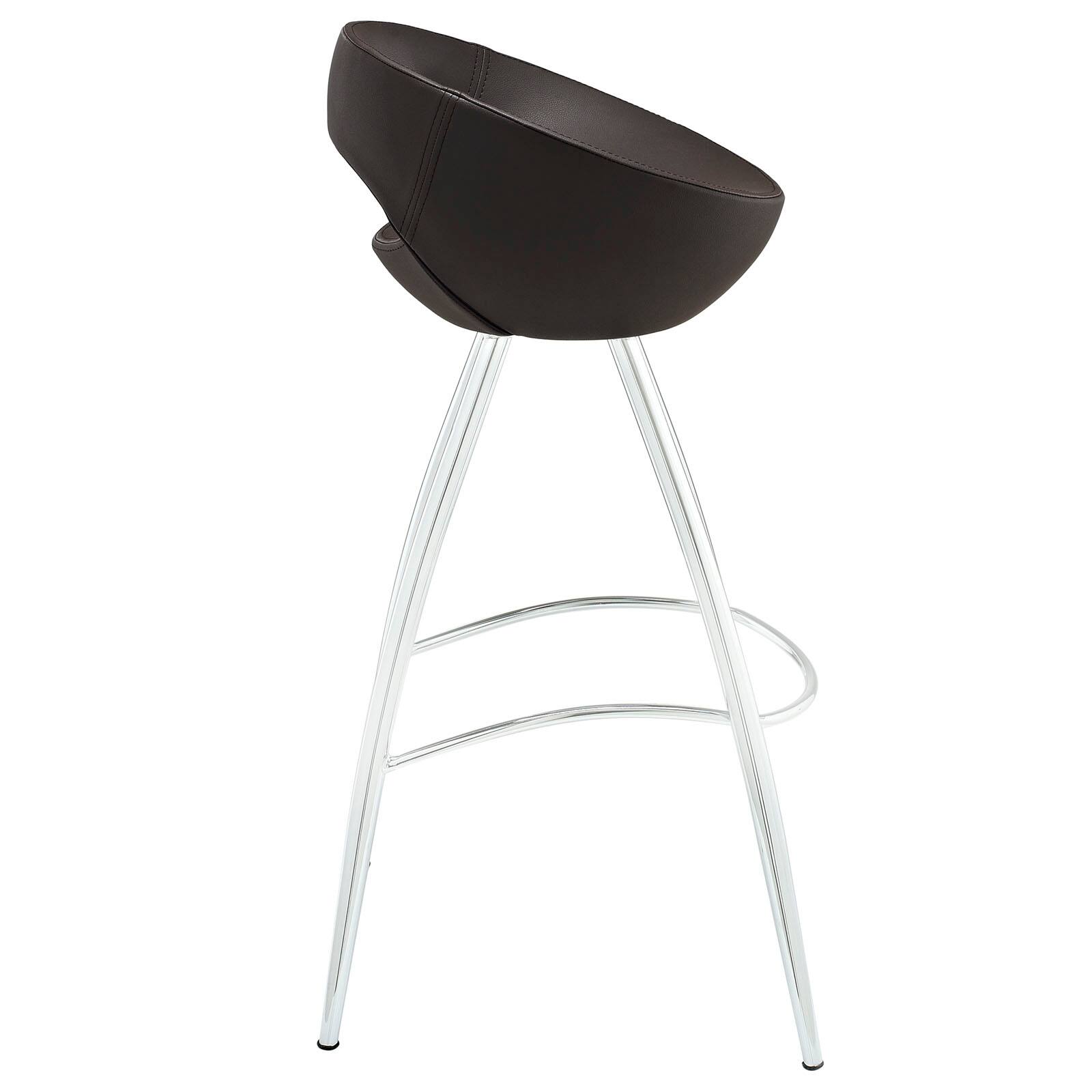 Left. Modway - Persist Bar Stool by Modway - Brown.