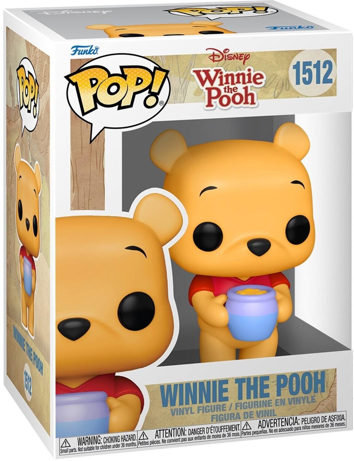 Funko POP! Disney Winnie the Pooh 1512  
VINYL FIGURE / FIGURINE EN VINYLE / FIGURA DE VINIL  
ADVERTENCIA: PELIGRO DE ASFIXIA. No es adecuado para niños menores de 36 meses.  
ATTENTION: DANGER D'ÉTOUFFEMENT. Ne convient pas aux enfants de moins de 36 mois.  
WARNING: CHOKING HAZARD. Small parts. Not suitable for children under 36 months.