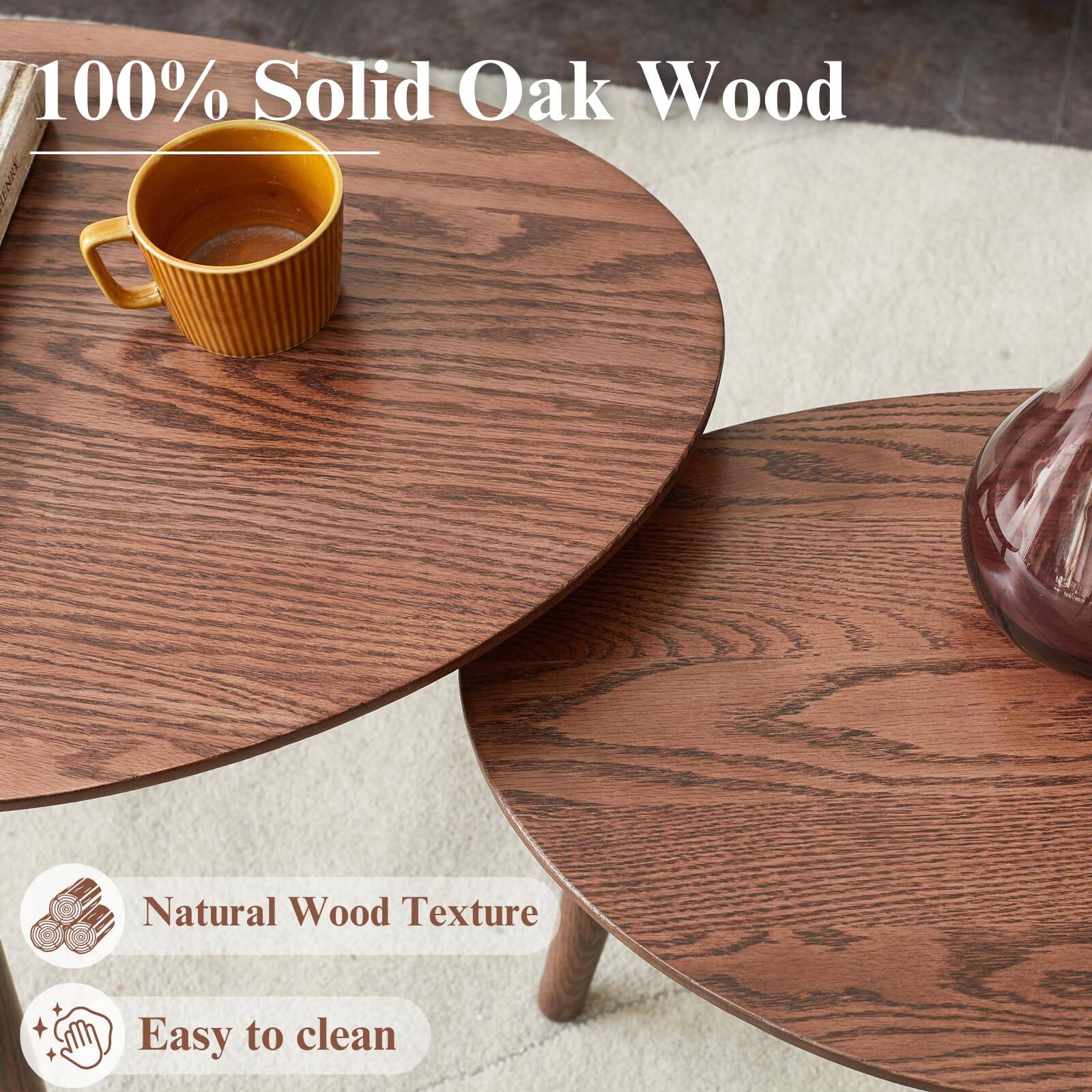 100% Solid Oak Wood

Natural Wood Texture

Easy to clean