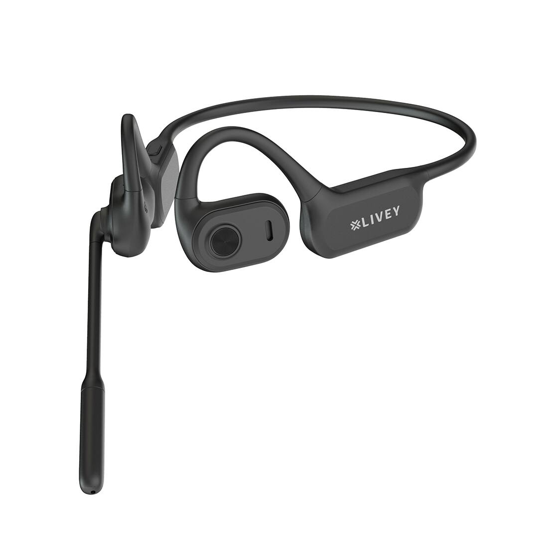 Left. LIVEY - OpenEar 750BT Wireless Bluetooth Headset with Environment Noise Cancellation.