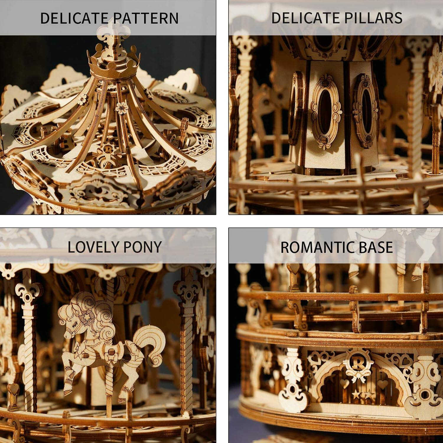 DELICATE PATTERN  
DELICATE PILLARS  
LOVELY PONY  
ROMANTIC BASE