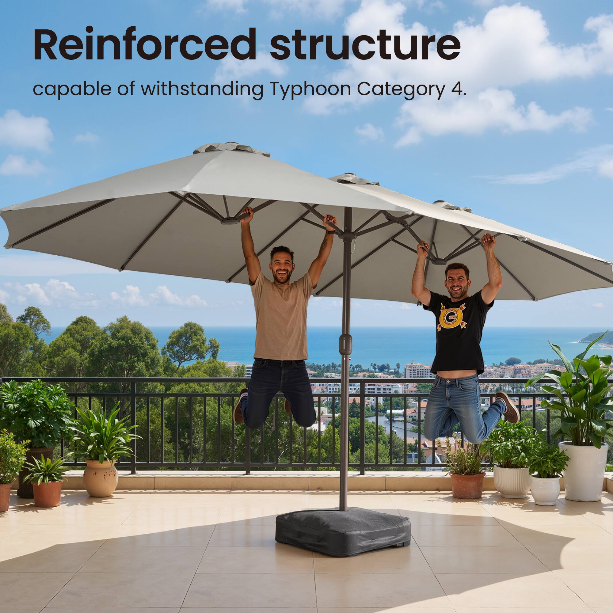 Reinforced structure capable of withstanding Typhoon Category 4.