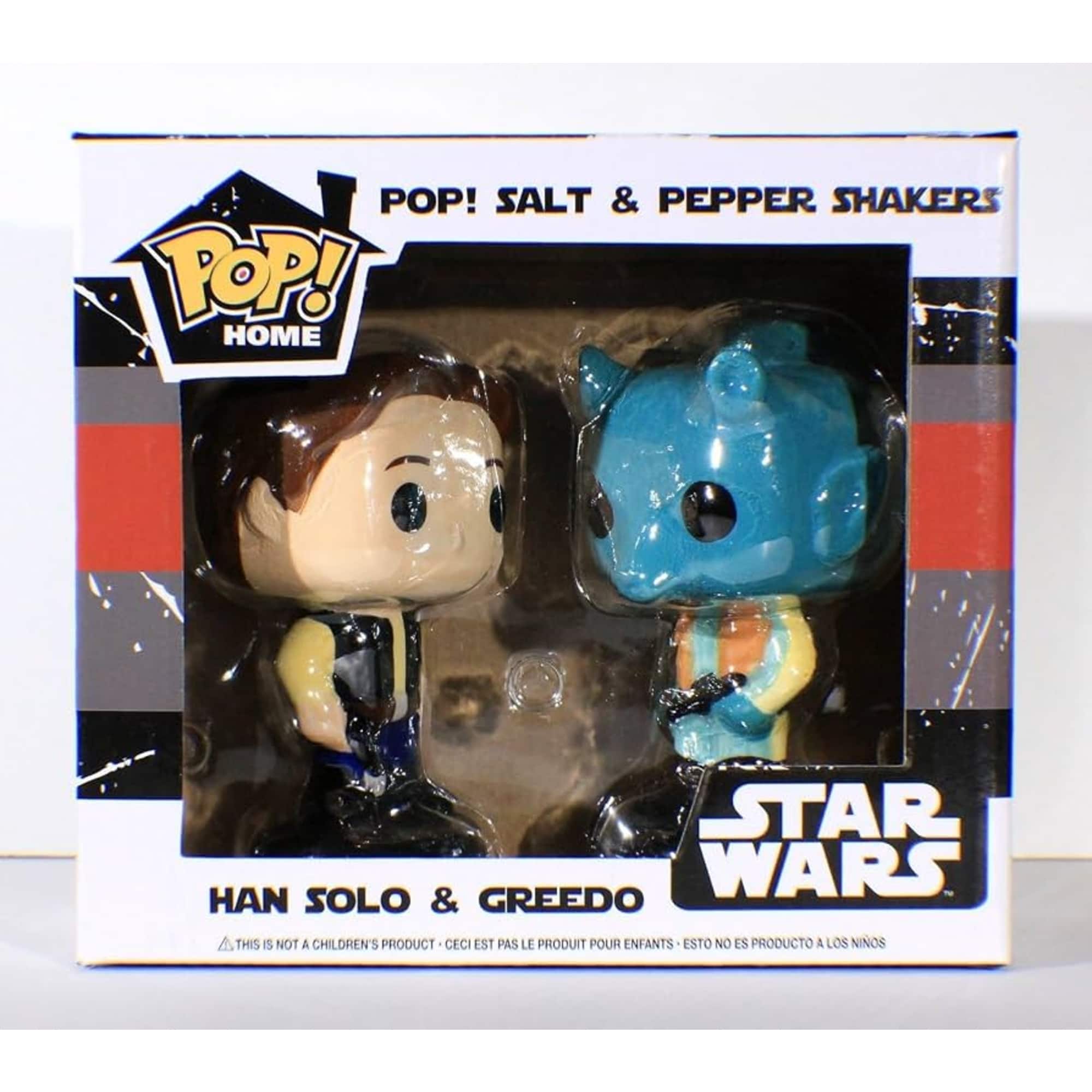 Pop Funko Home Star Wars - Han Solo & Greedo Salt and Pepper Shakers - Black
