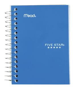 Mead - 3-1/2 in. W X 5-1/2 in. L College Ruled Spiral Assorted Notebook