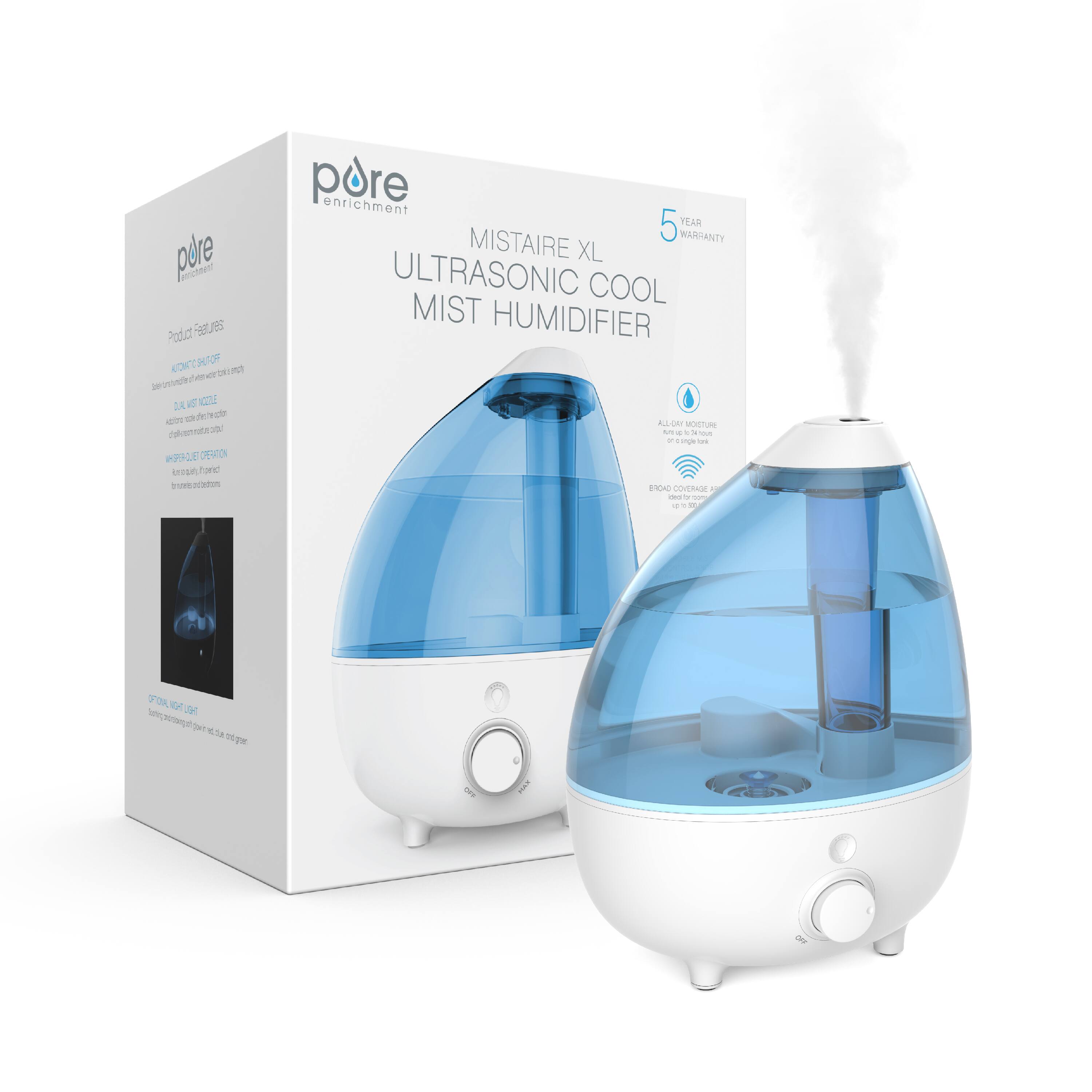 Alt View 15. Pure Enrichment - Extra-Large 1 Gallon Ultrasonic Cool Mist Humidifier - White.