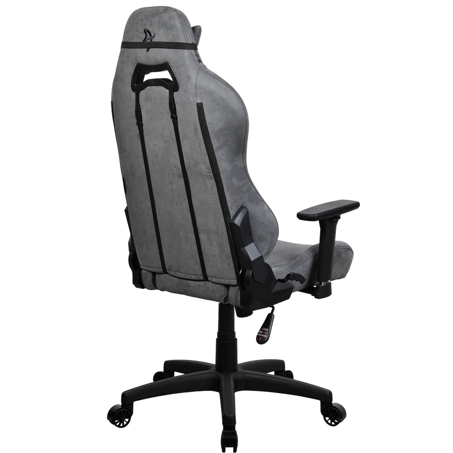 Alt View 14. Arozzi - Torretta Supersoft Upholstery Fabric Gaming Chair - Anthracite.