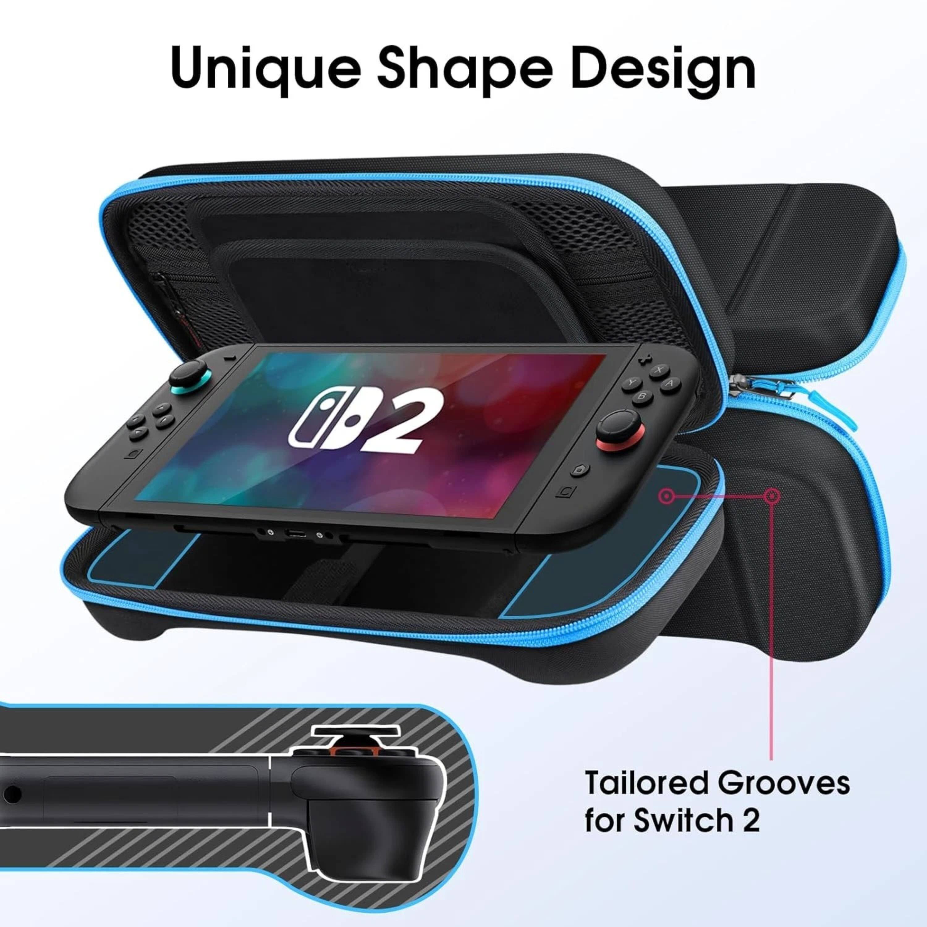 Unique Shape Design  
Tailored Grooves for Switch 2
