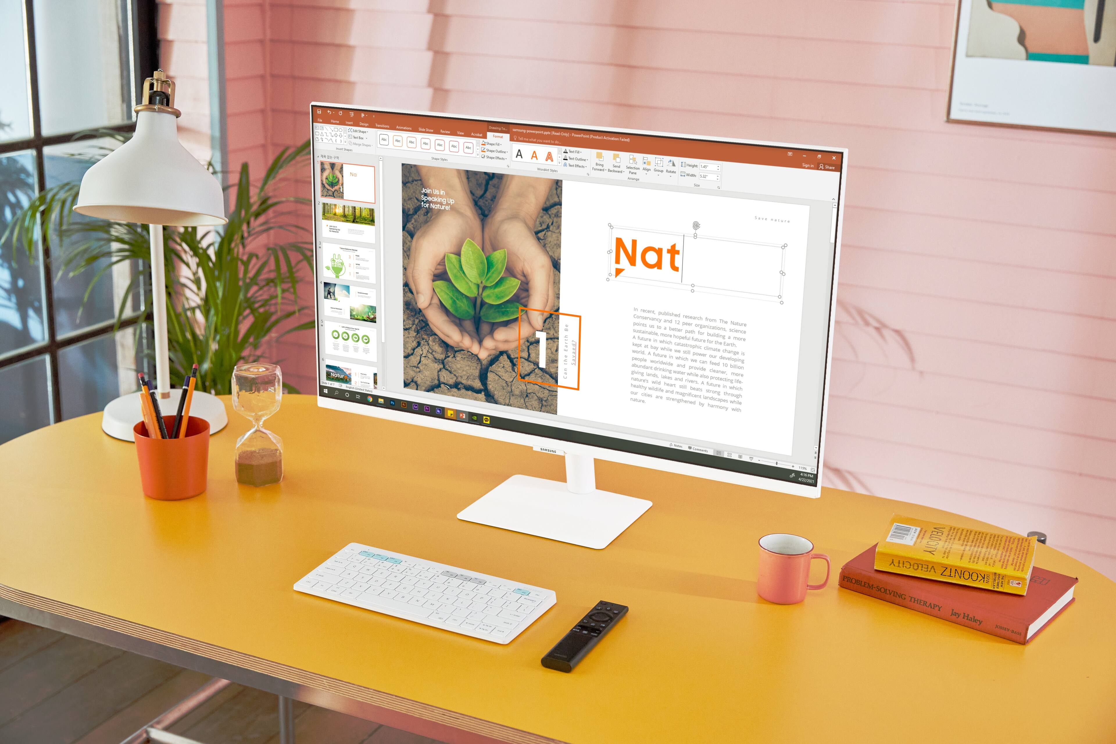 Alt View 24. Samsung - AM500 Series 27" LED FHD Smart Tizen Monitor - White.