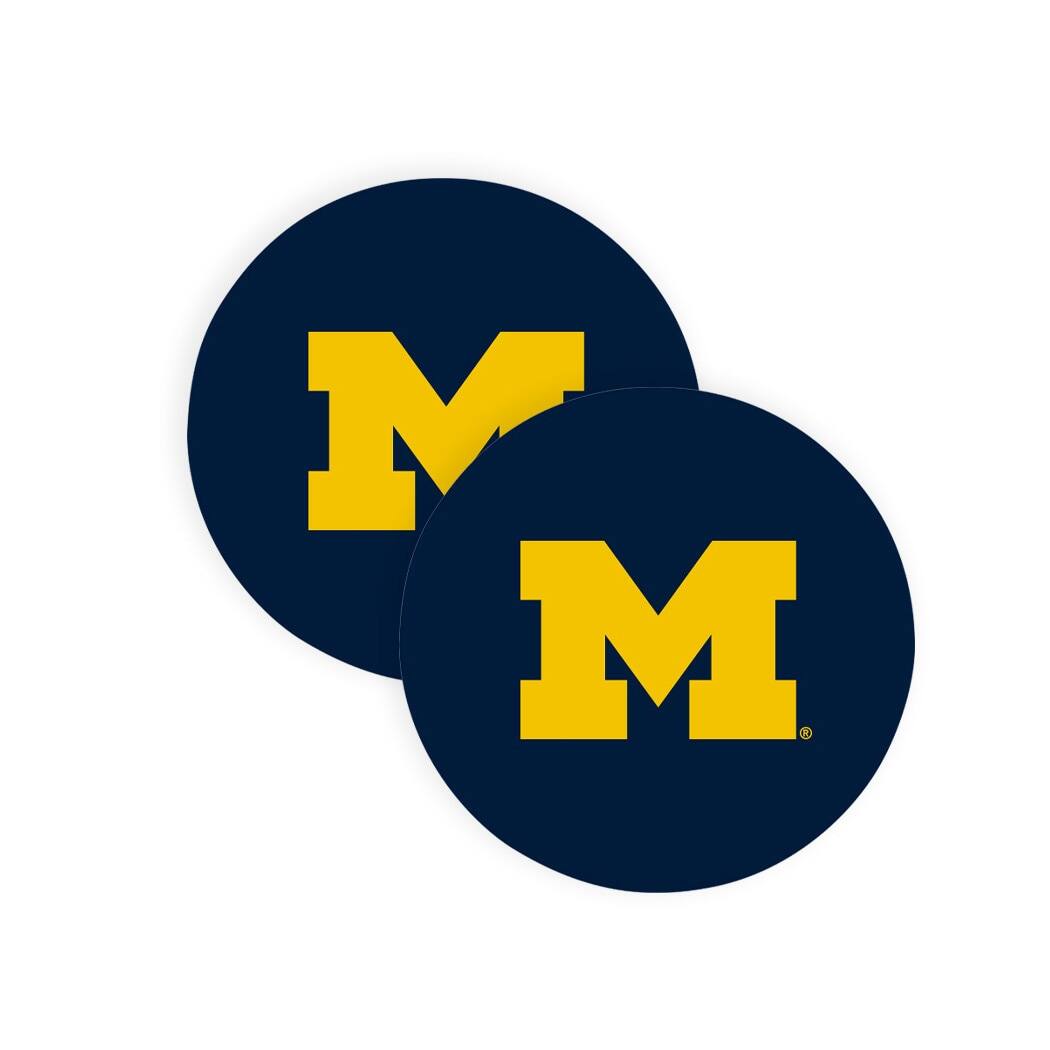 Alt View 2. The Memory Company - Michigan Wolverines 16oz. Pint Glass with Coasters & Bottle Opener - Multicolor.