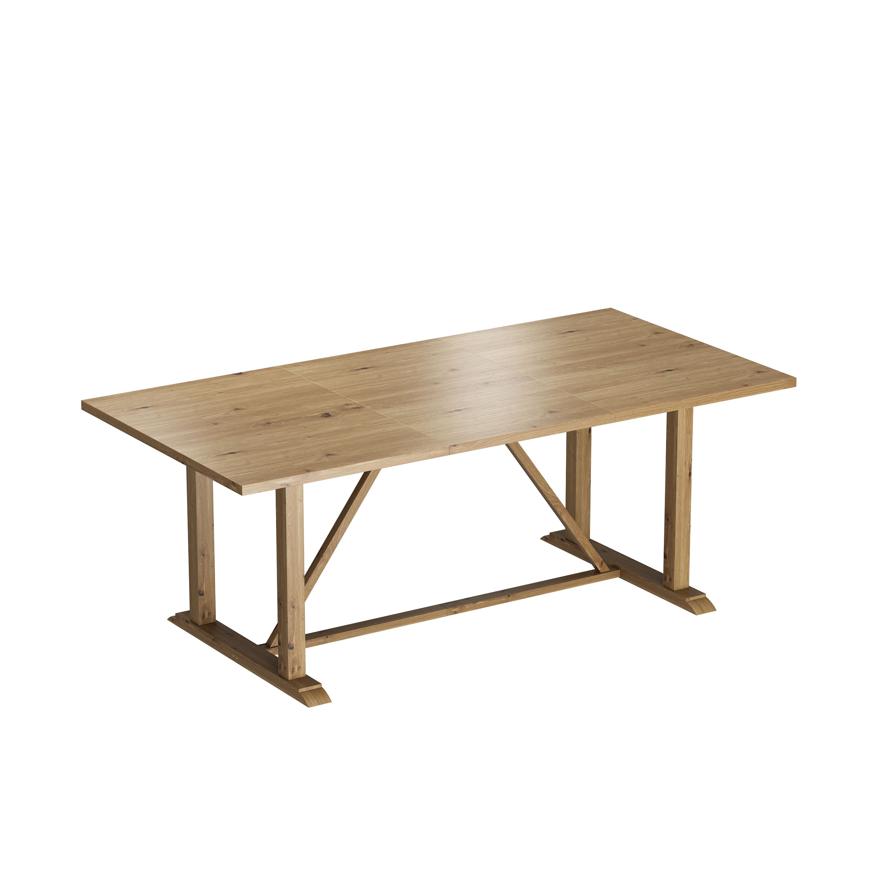 Famapy - Large Writing Desk 78.7" - Spacious Home Office Computer Desk Natural Wood Grain Finish Workstation for Study & Meeting - Wooden