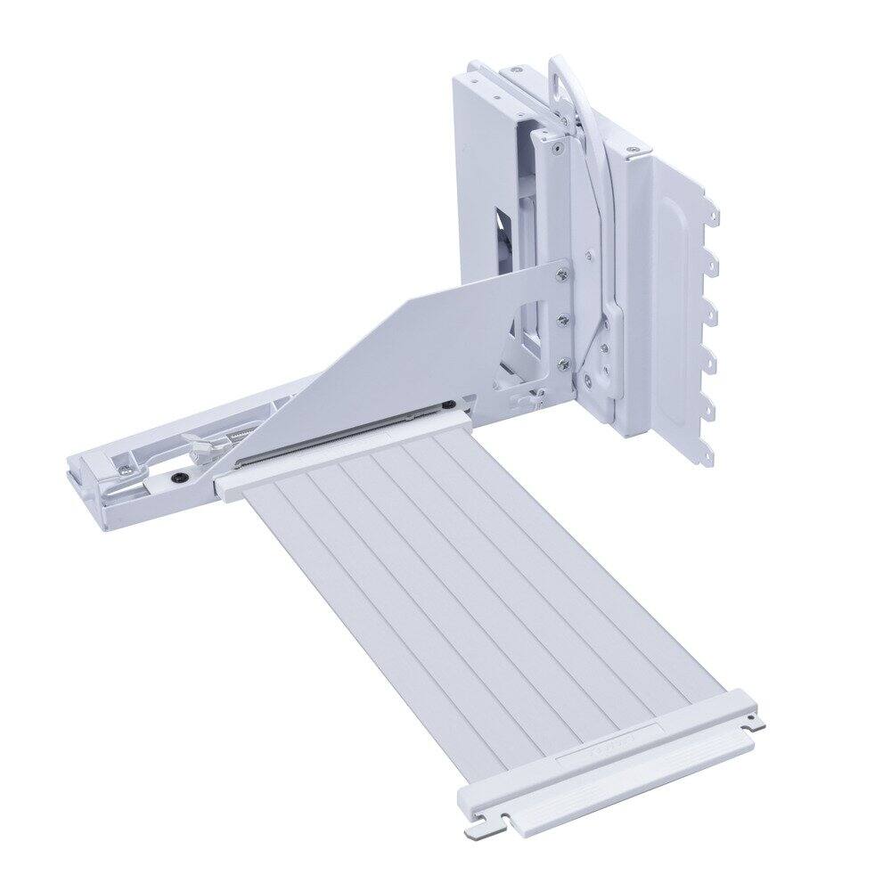 Left. Lian Li - Lian Li VG4v4 Vertical GPU Kit - Gen 5 Riser, PCIe 3.0/4.0, Adjustable (White) - White.