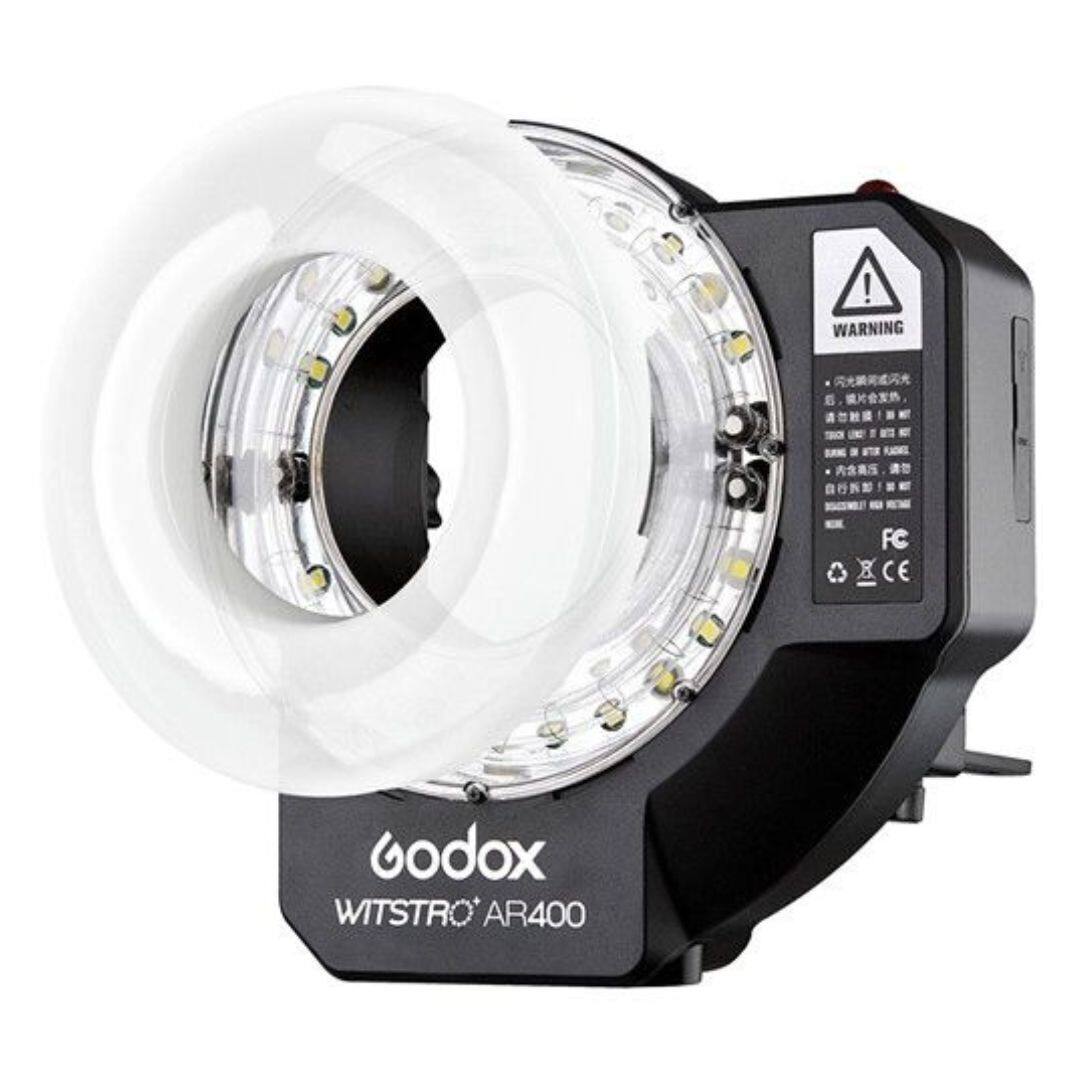 Godox  
WITSTRO AR400  

WARNING  
- Do not look directly into the light.  
- Do not use the light in a closed space.  
- Keep out of reach of children.  
- Do not use the light for medical purposes.  

CE  
FC