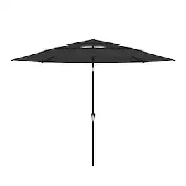 FUFU & GAGA - FUFU&GAGA Patio Umbrella: Adjustable Shade, Colorful Outdoor Vibes - Black
