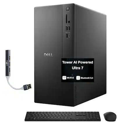 Dell Tower AI Powered Ultra 7 Wi-Fi 6 Bluetooth 5.4