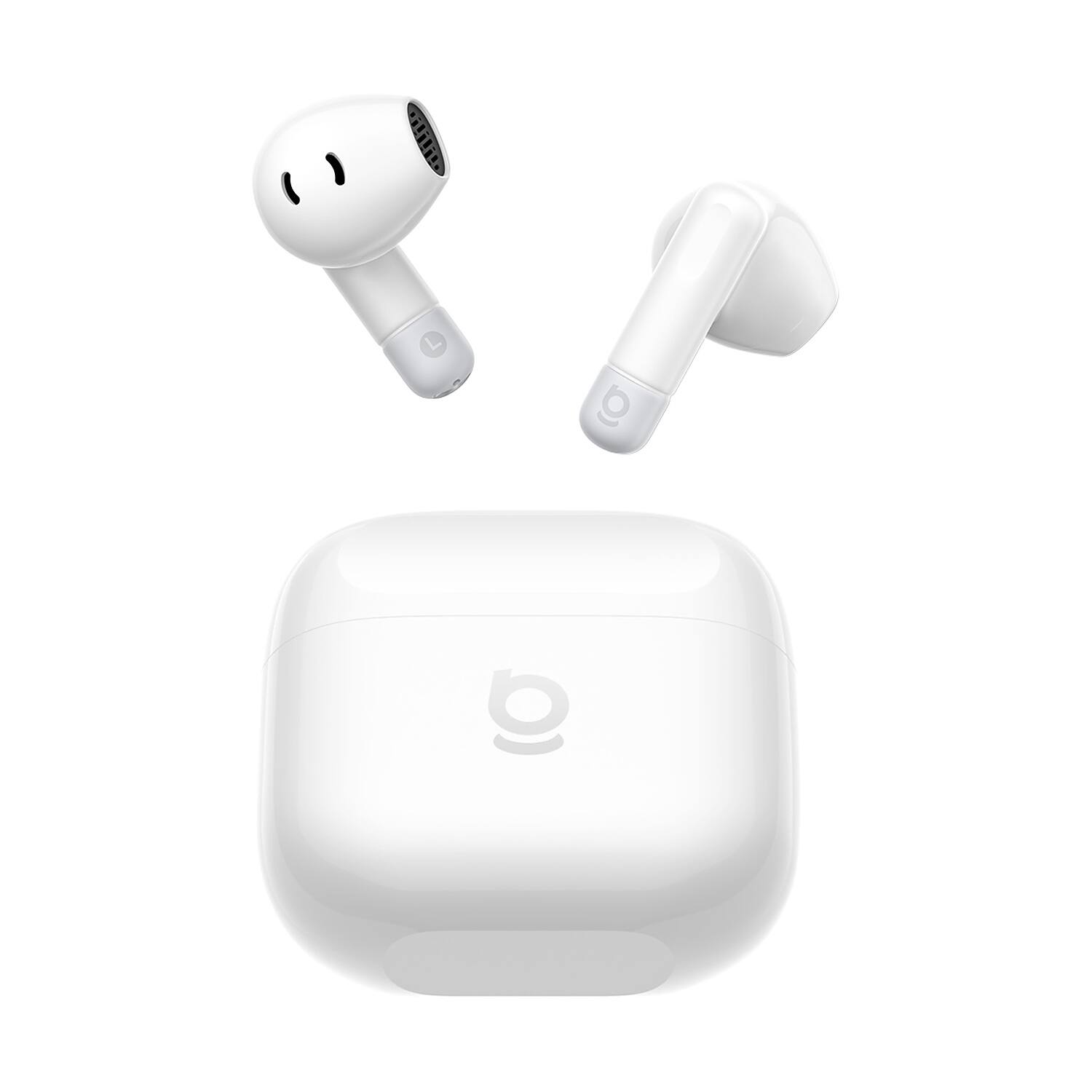 Left. Baseus - Baseus Bass BS2 Lite True Wireless Earbuds,10 mm Driver,40-Hour Battery,2-Mic ENC,IP55 - White - White.