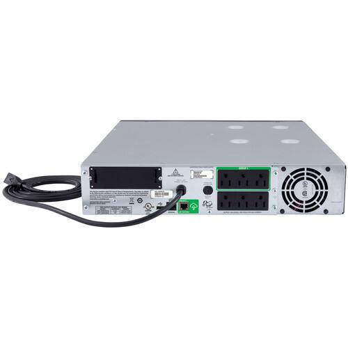 Alt View 1. APC - APC 1500VA Smart UPS with SmartConnect, SMT1500RM2UC Rack Mount UPS Battery Backup, Sinewave, AVR, 120V, Line Interactiv - Black.
