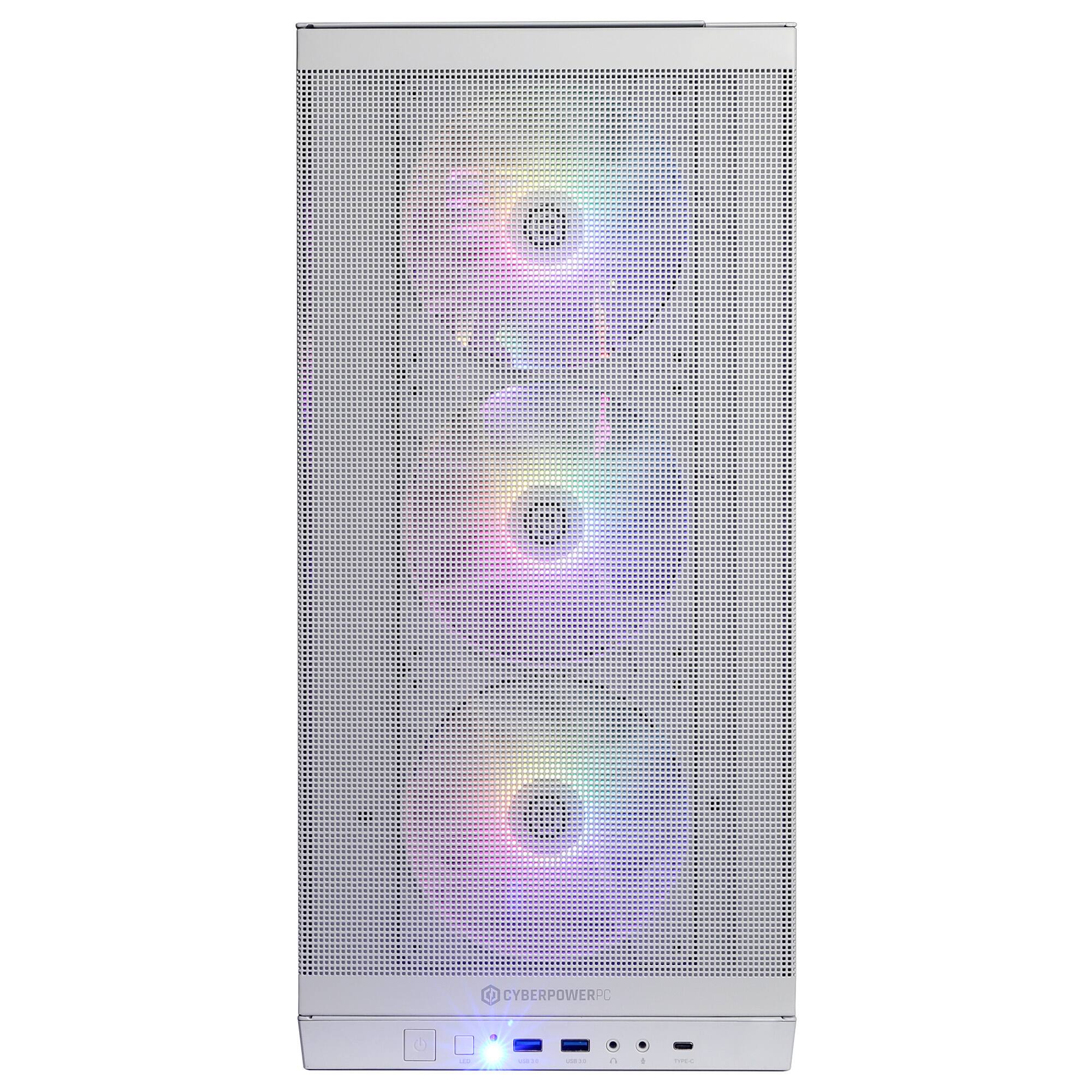 Alt View 11. CyberPowerPC - Gaming Desktop - AMD Ryzen 9 9900X3D - AMD Radeon RX 9070 XT 16GB - 32GB DDR5 - 2TB PCIe 4.0 SSD - White.