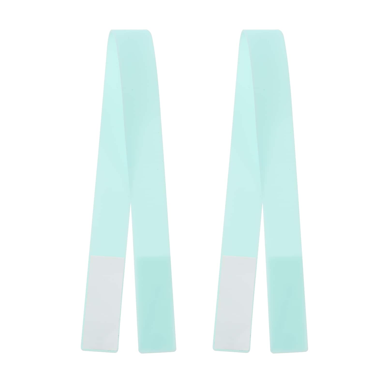 Unique Bargains - Phone Grip Strap Portable Wrist Strap Silicone Elastic Cord for Phone Case 2pcs - Mint Green