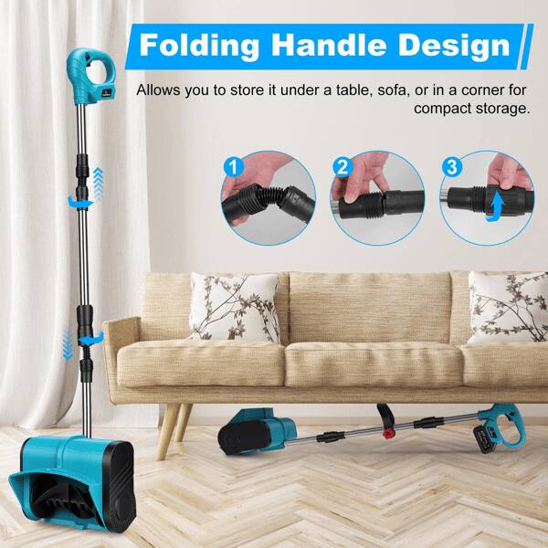 Folding Handle Design  
Allows you to store it under a table, sofa, or in a corner for compact storage.  

1  
2  
3