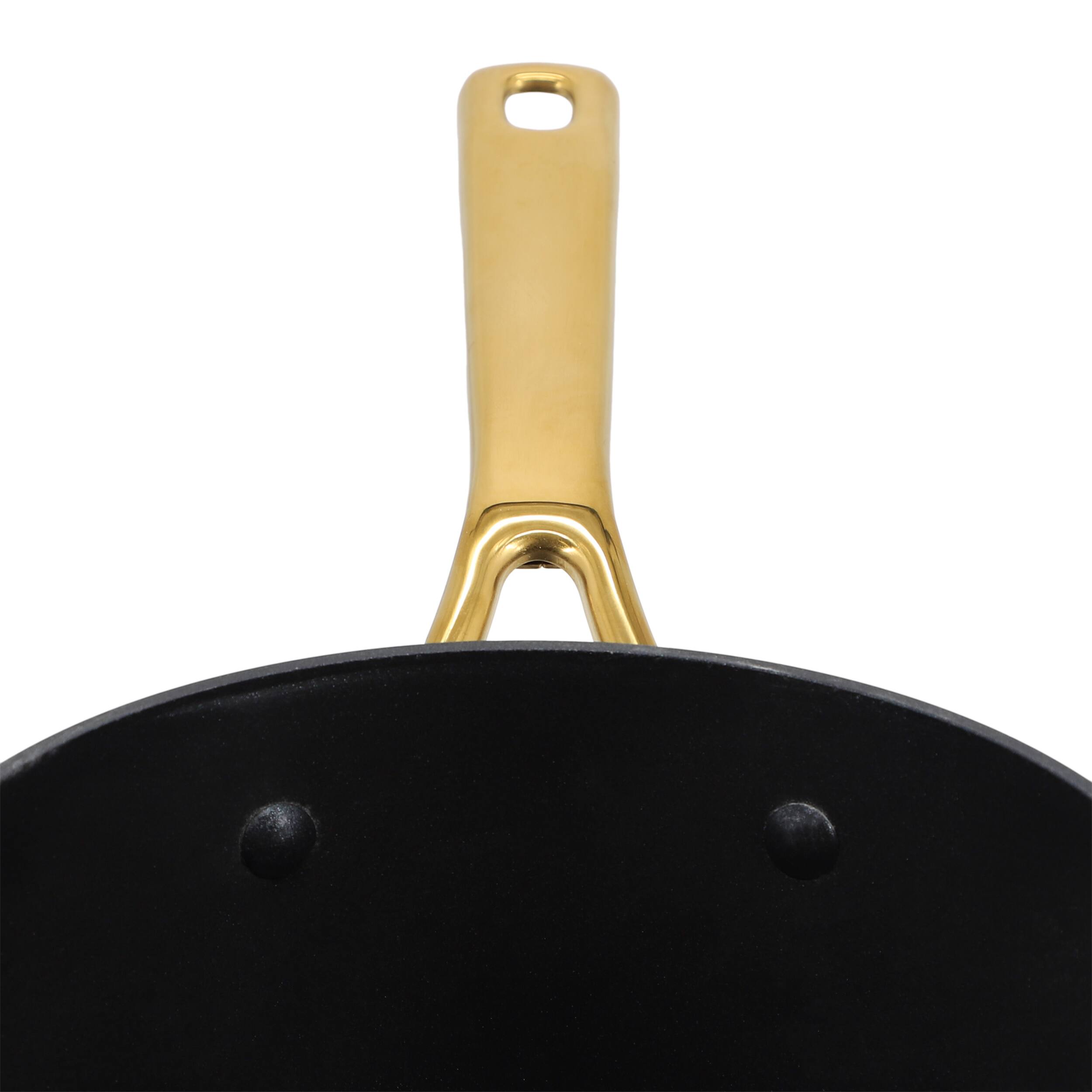 Alt View 2. Oster - Oster Abbottsford 2.5 Quart Nonstick Aluminum Saucepan with Glass Lid in Black - Black.